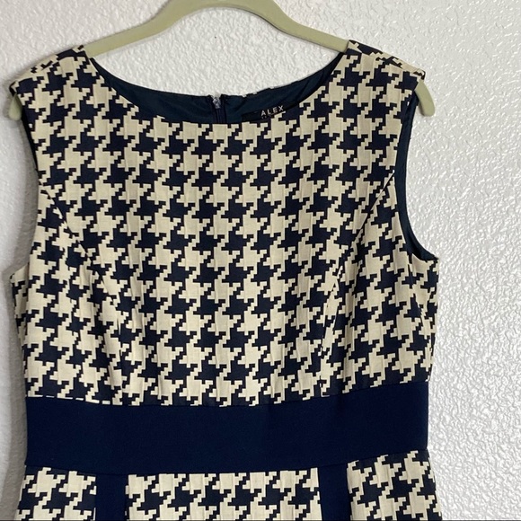 Alex Marie Houndstooth Career Dress 8 - Picture 3 of 9